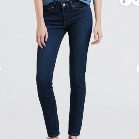 Levi's 711 skinny filiforme jeans Dark Wash NWT 27 x 32 - Picture 1 of 11